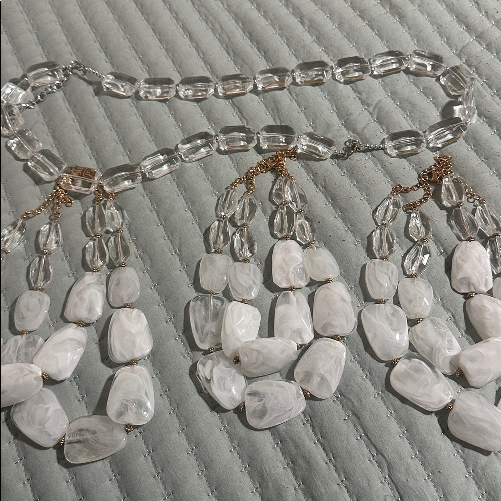 Crystal Moon inspired chunky necklace set